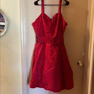 City Chic Cherry Spot Dress